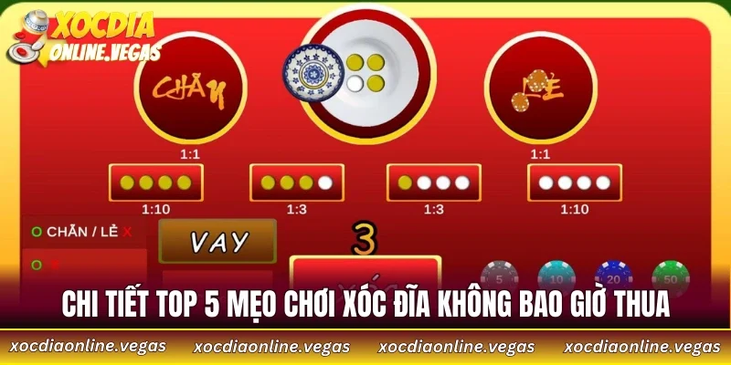 Chi tiết top 5 mẹo chơi xóc đĩa không bao giờ thua