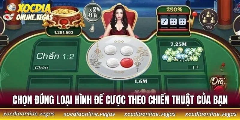 Chọn đúng loại hình để cược theo chiến thuật của bạn