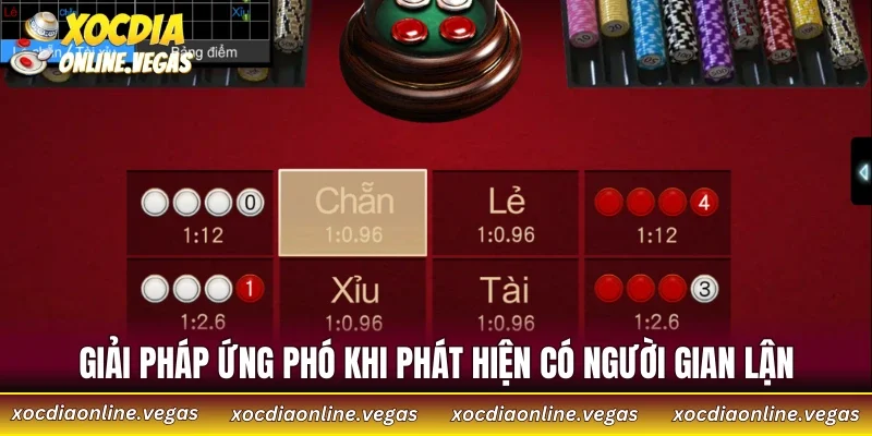 Giải pháp ứng phó khi phát hiện có người gian lận